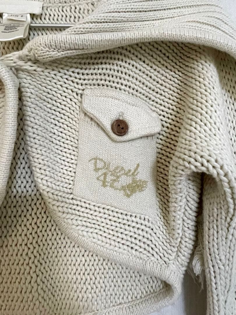 y2k DIESEL ボレロニット フェアリーグランジ クロップド カーディガン