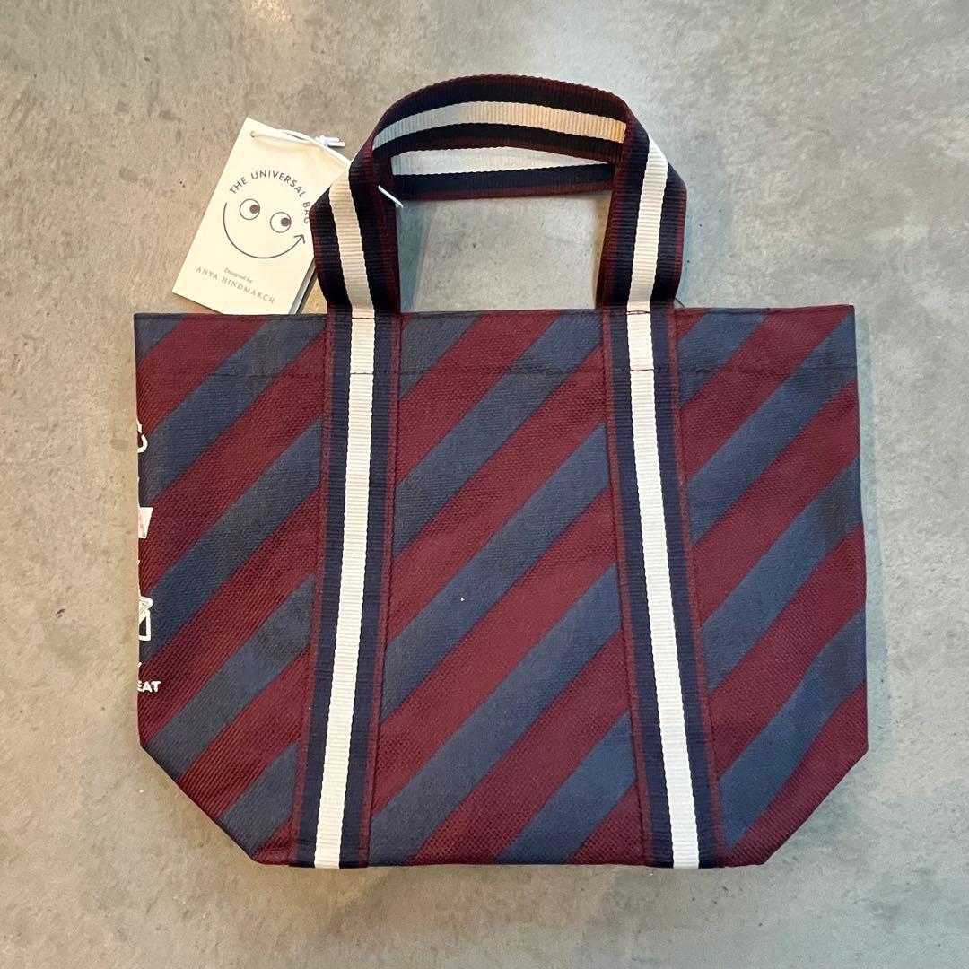 ロンドン限定 アニヤハインドマーチ ユニバーサルバッグ ストライプ　ミニサイズ