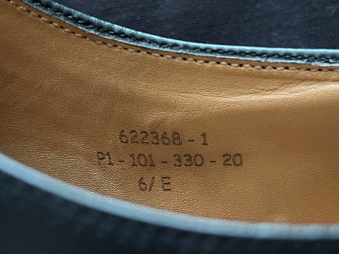 ジェイエムウエストン 330 ストレートチップ ブラック 6/E