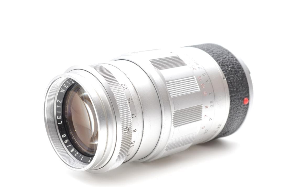 LEICA ELMARIT-M 90mm F2.8 シルバー フード付