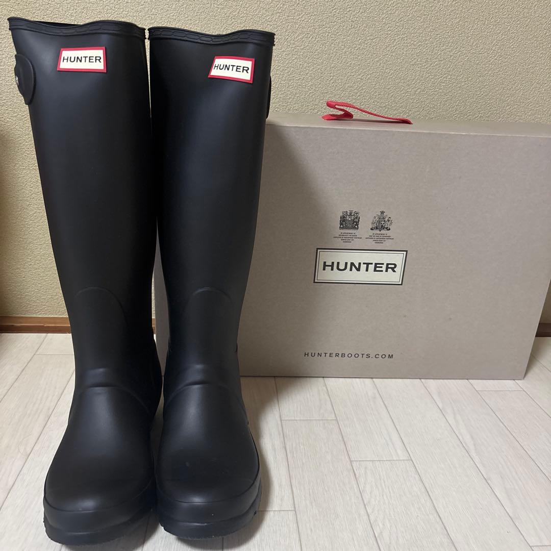 もちもち☺︎ 新品未使用♡HUNTER ブラック 長靴