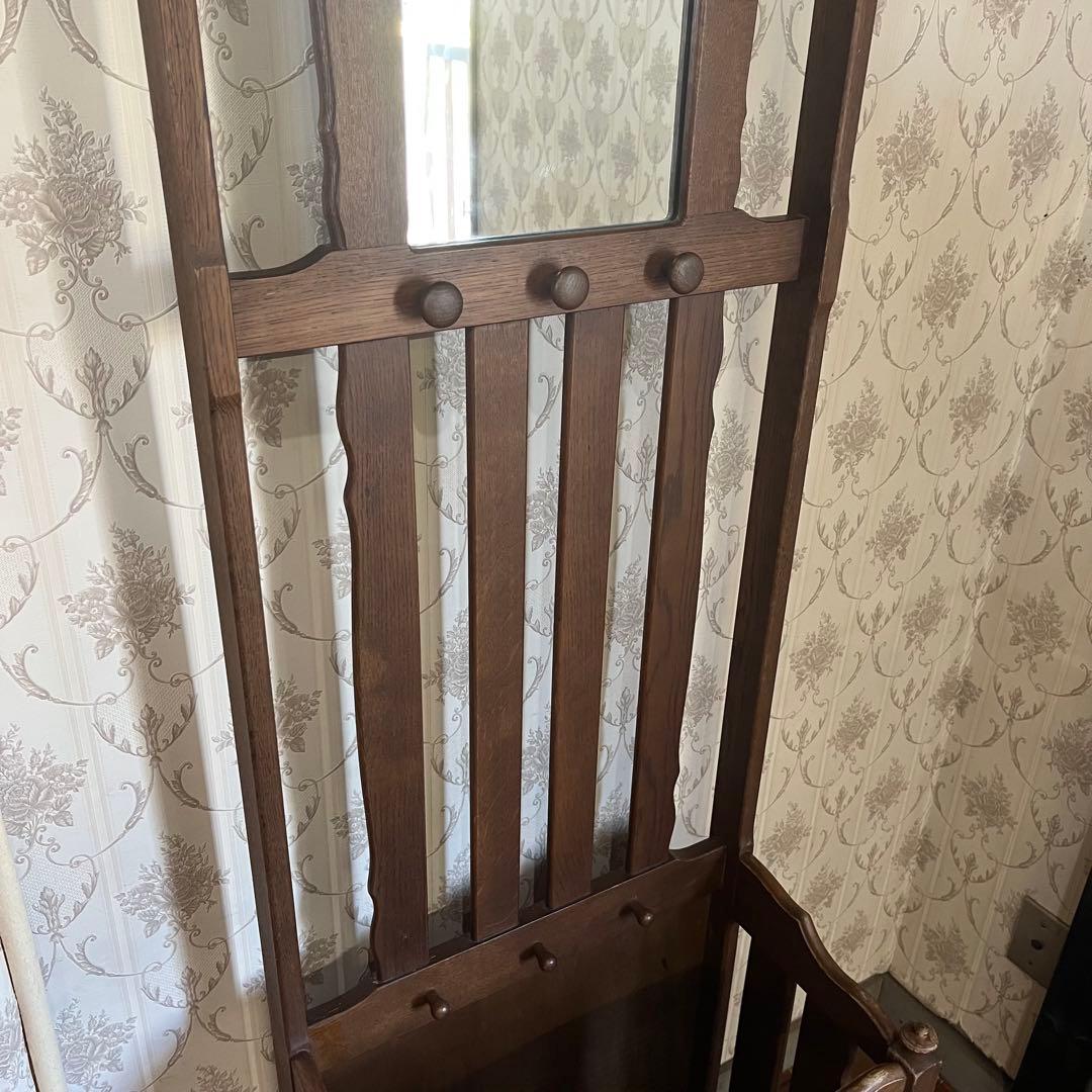 【アンティーク】昭和レトロ オールドカリモク 傘立て アンブレラスタンド 古道具