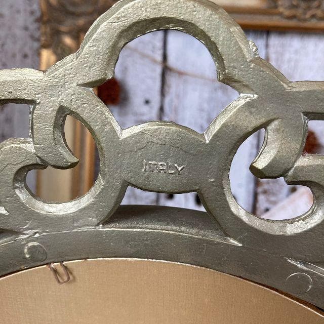 イタリア ヴィンテージ*ロココ調 スタンドミラー*伊製 ヨーロピアン 置き鏡