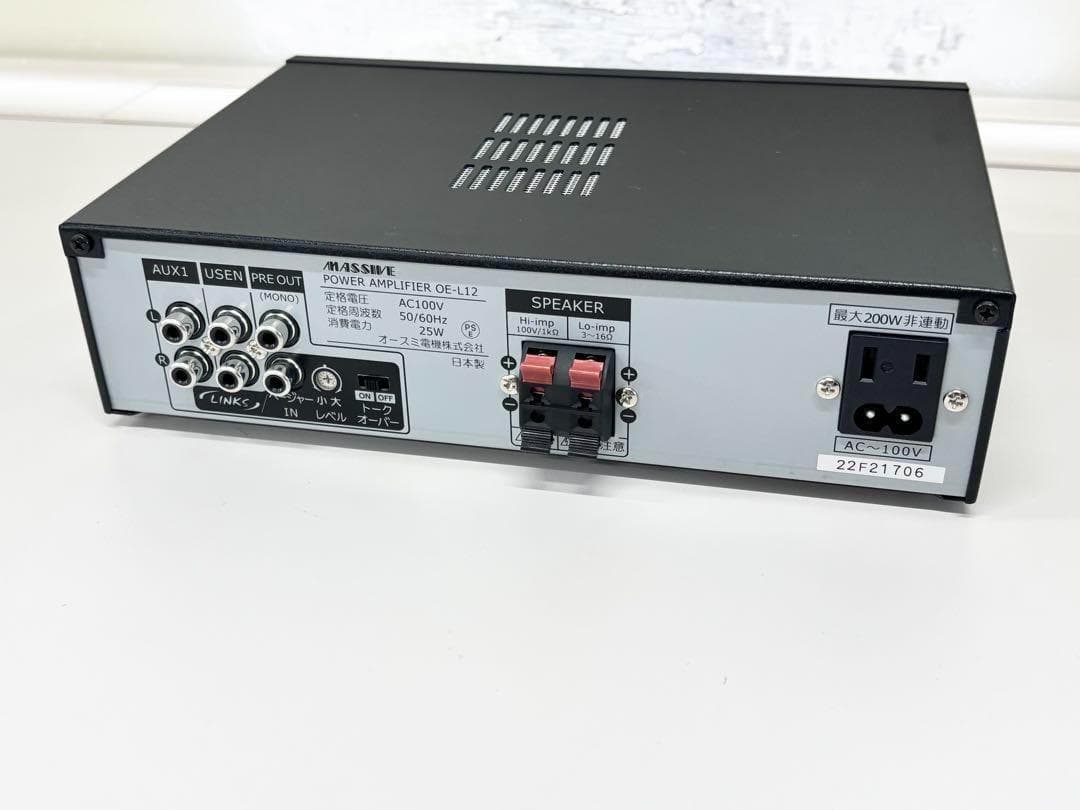 MASSIVE OE-L12 モノラルパワーアンプ 動作品