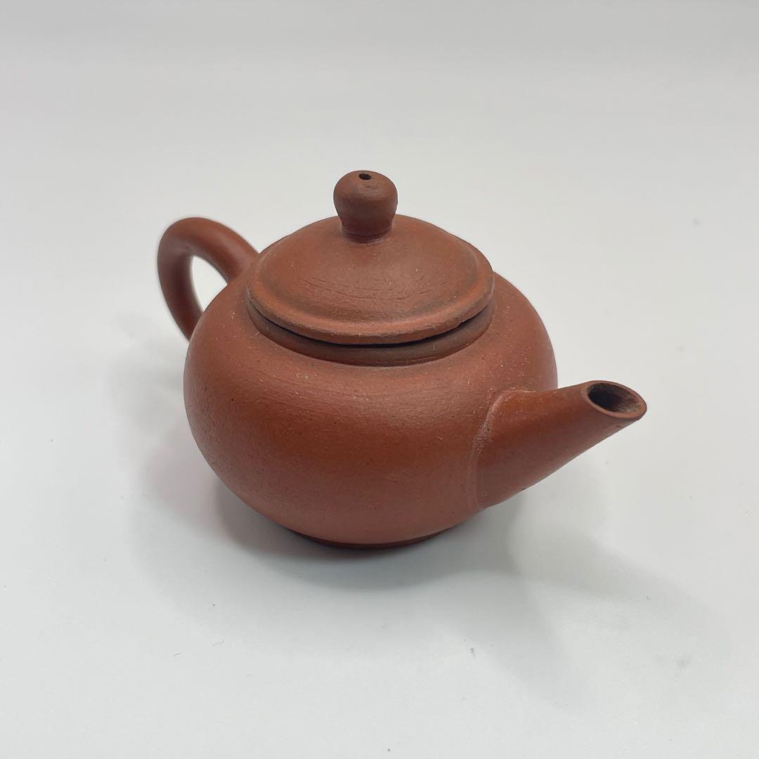 【未使用】煎茶道具 中國宜興 中国宜興 朱泥急須 茶釜 茶道具 唐物 ミニチュア