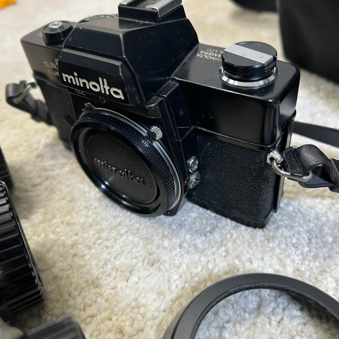 【ジャンク/名機】Minolta SRT SUPER 黒 +広角/望遠レンズ3本