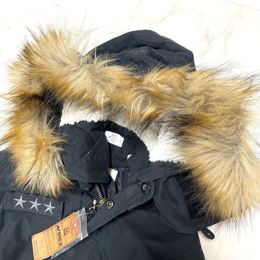 未使用 アヴィレックス×earth モッズコート ライナー ファー ワッペン M