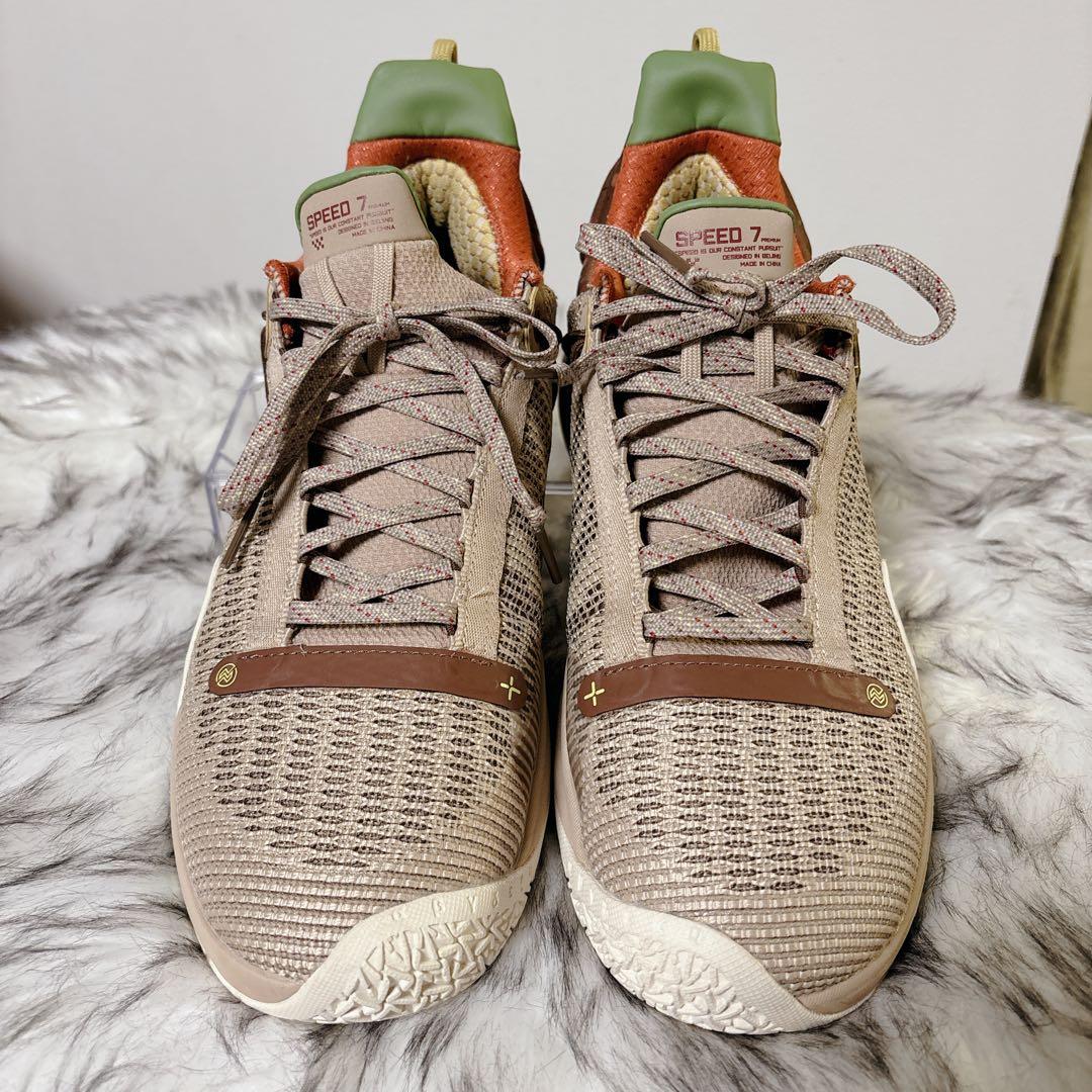 【希少】リーニン 25.5cm スピード7 プレミアム バスケットシューズ 赤茶