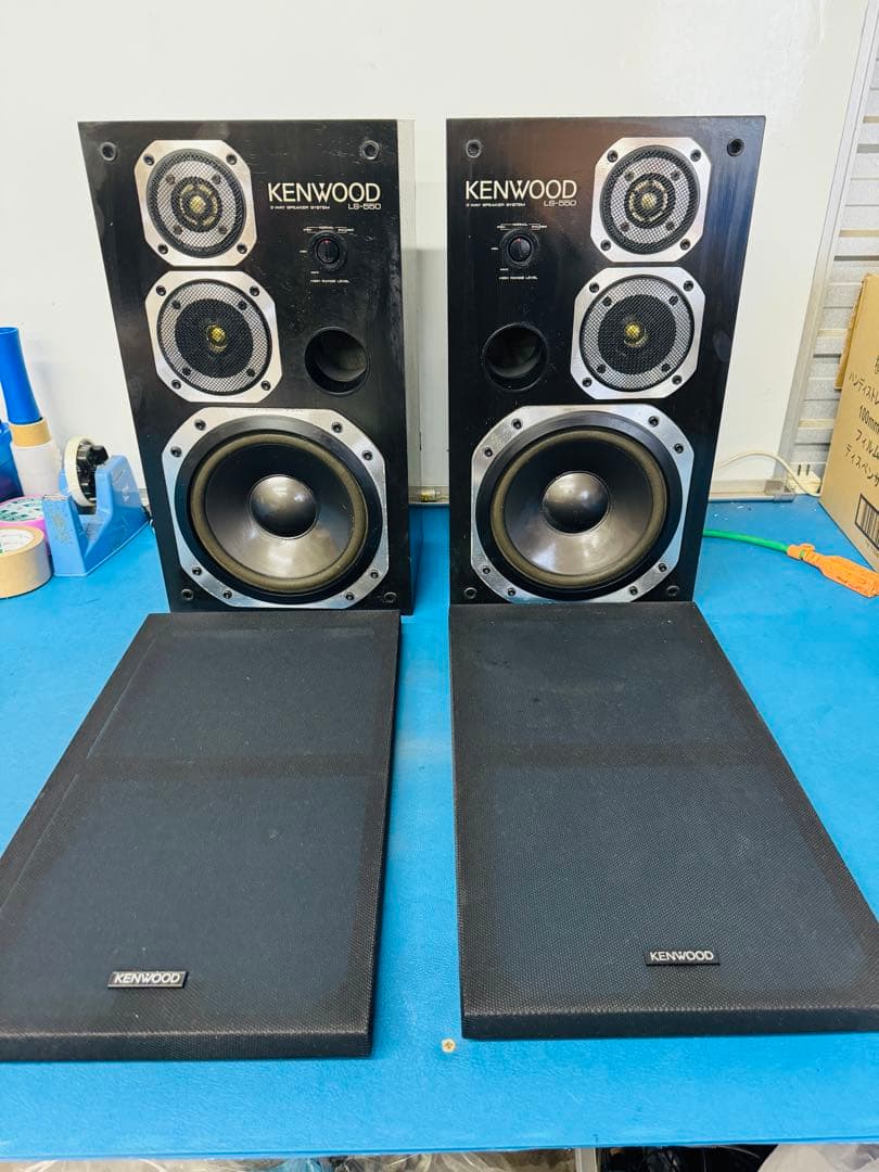 全国配送無料！昭和レトロ！★KENWOOD★LS-550 ペア　スピーカー動作品