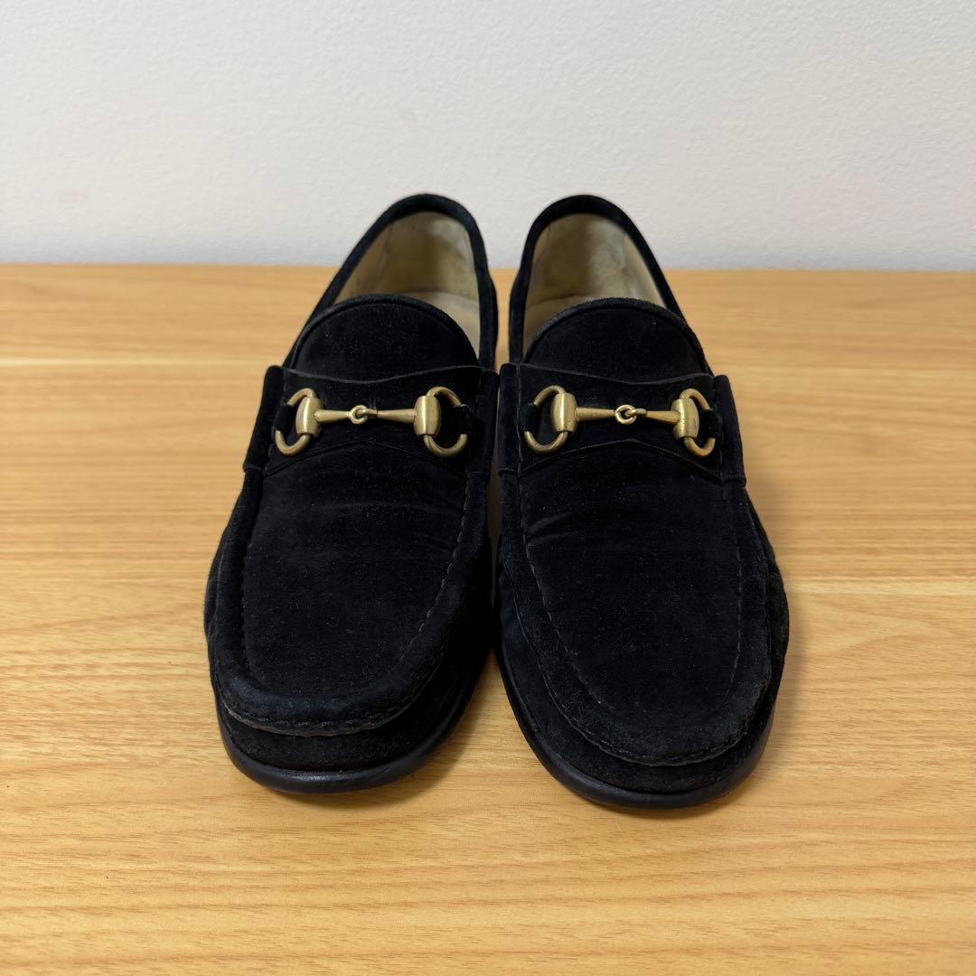グッチ　ホースビット　黒　スエード　ローファー　39.5サイズ