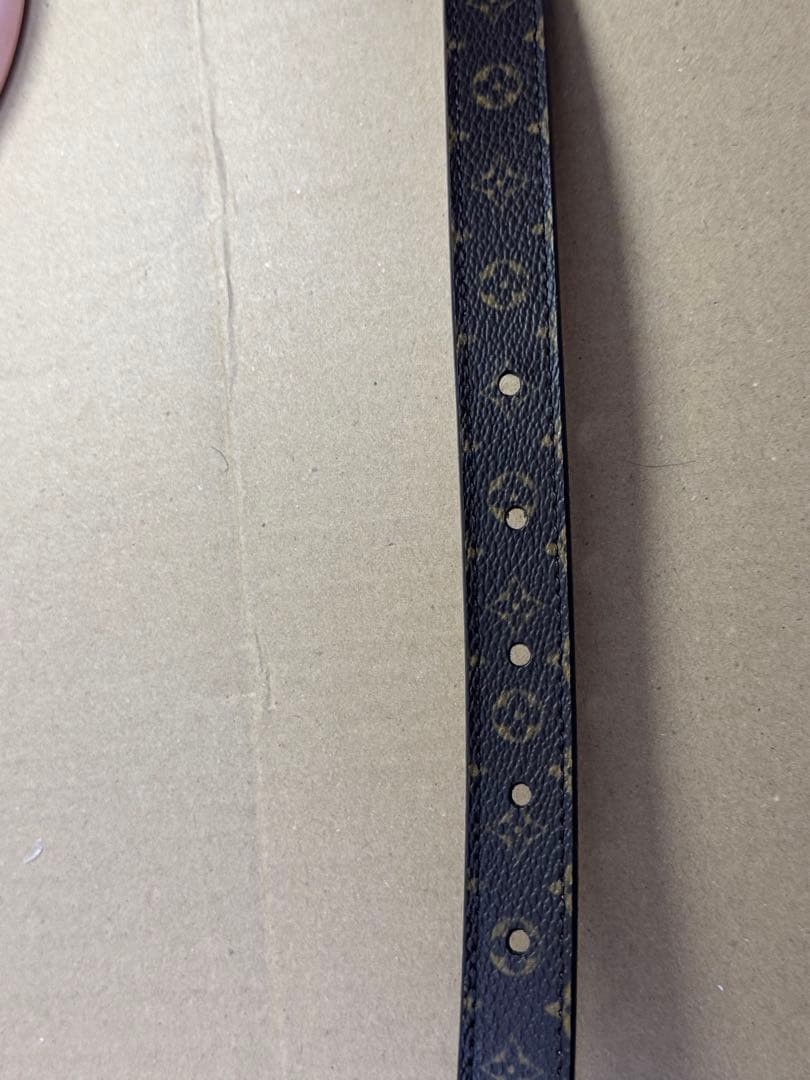 中古美品 LOUIS VUITTON ブラウン ベルト 80/32 箱付