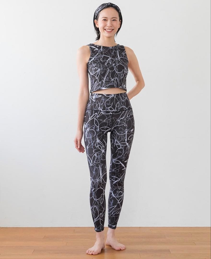 【SUKALA】新品 リボンフラワープリント/ブラック Sサイズ 3点セット