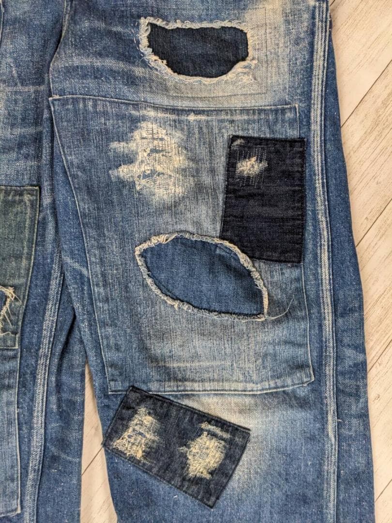 ユニオンサプライ/リペア・ヴィンテージ加工/再構築デニムオーバーオール