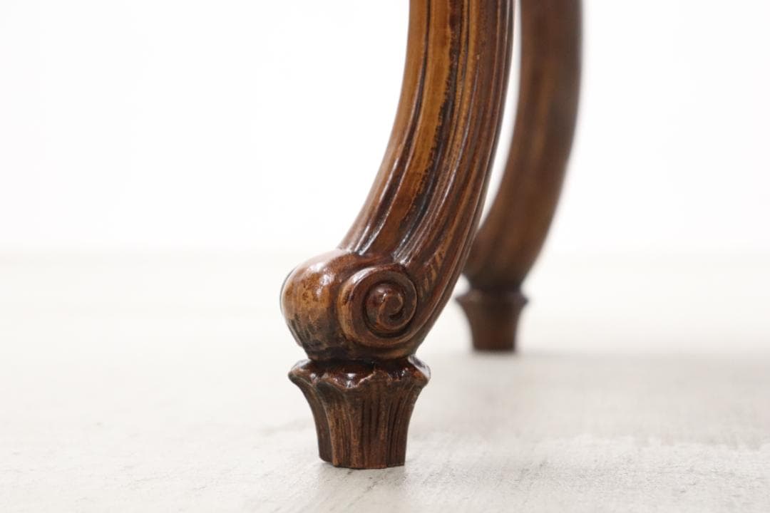 ヴィンテージ クラシカル オーバル センターテーブル サイドテーブル 1 猫脚