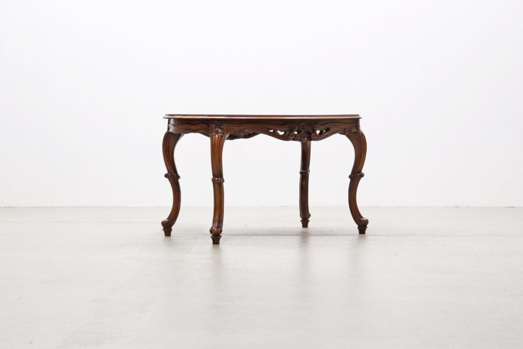 ヴィンテージ クラシカル オーバル センターテーブル サイドテーブル 1 猫脚