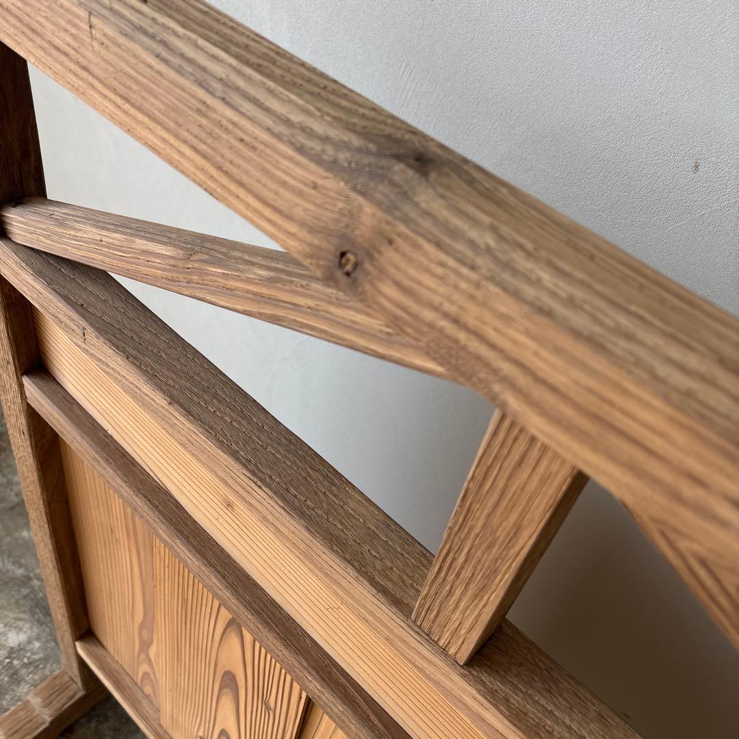 衝立　ついたて　仕切　古道具　剥離家具　アンティーク素地　木地　木肌　希少　時代