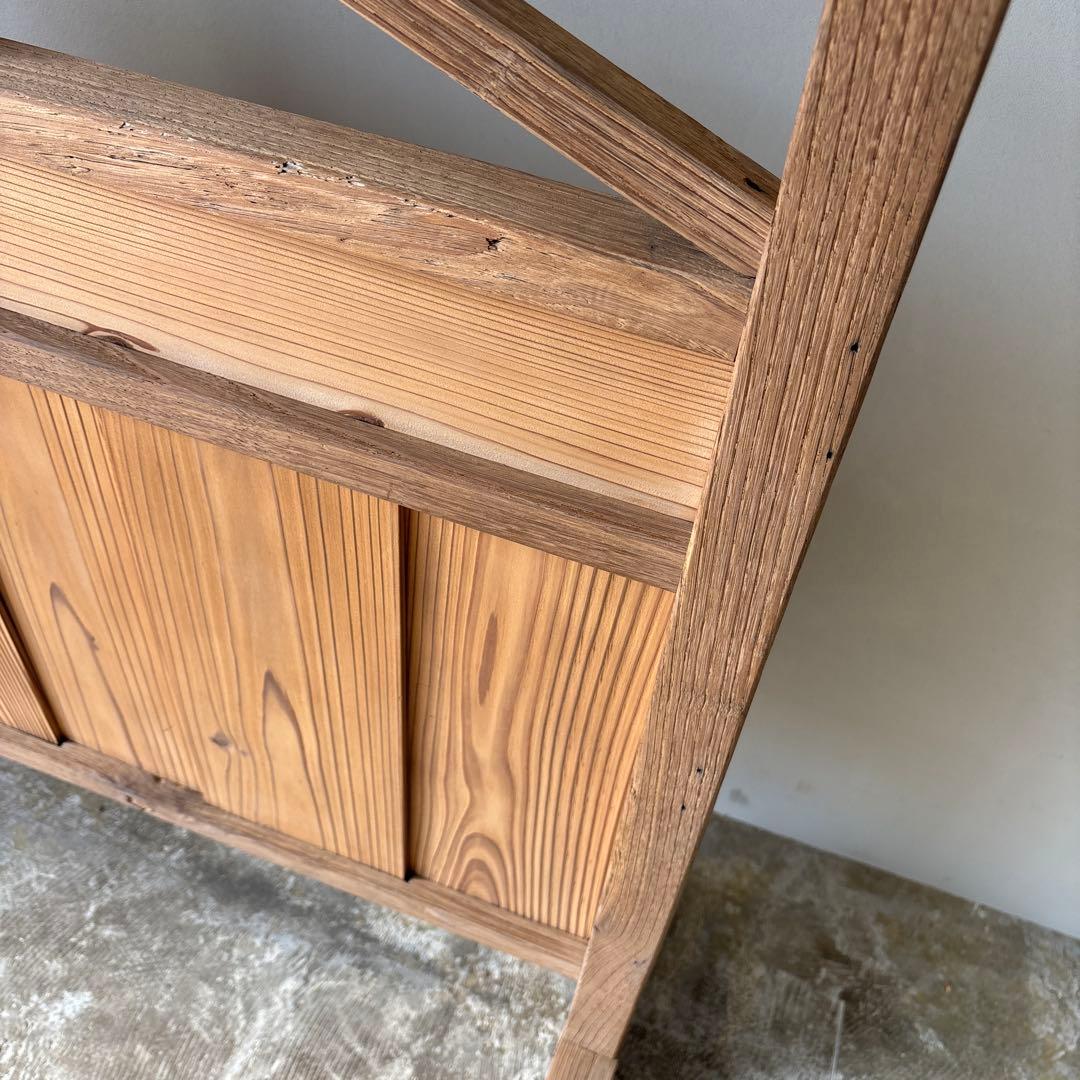 衝立　ついたて　仕切　古道具　剥離家具　アンティーク素地　木地　木肌　希少　時代