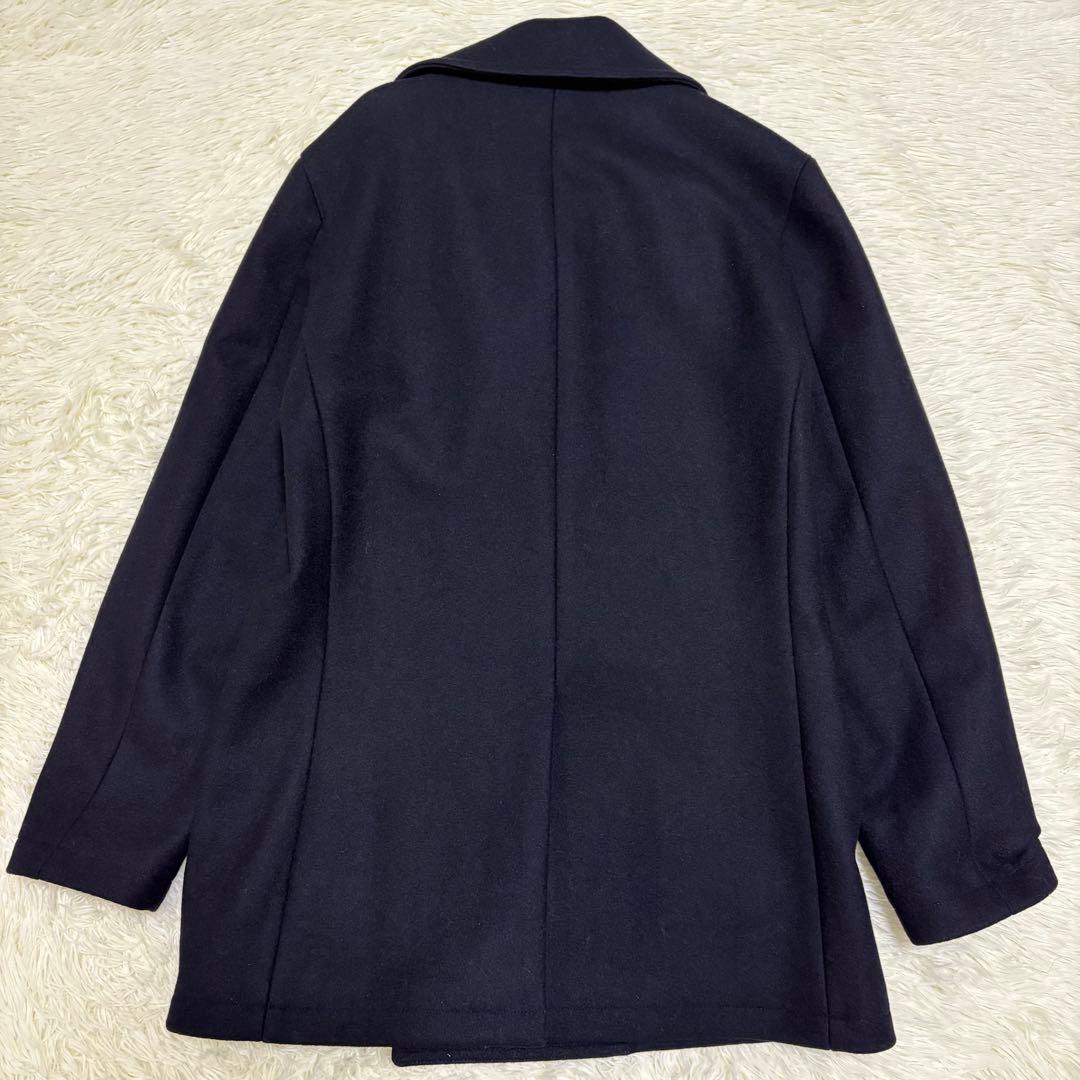 美品 ブルックスブラザーズ ピーコート ネイビー　ウール メンズ ダブル S