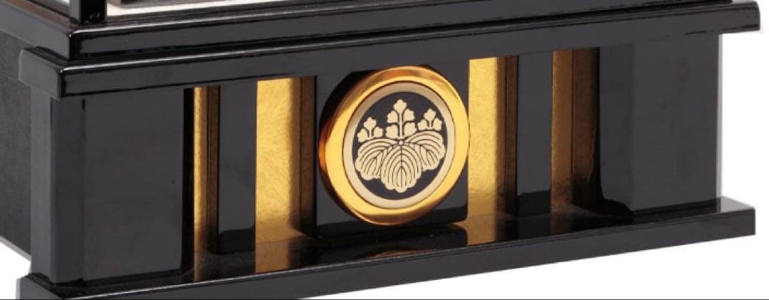 東京久月　五月人形　家紋付き兜飾り収納セット