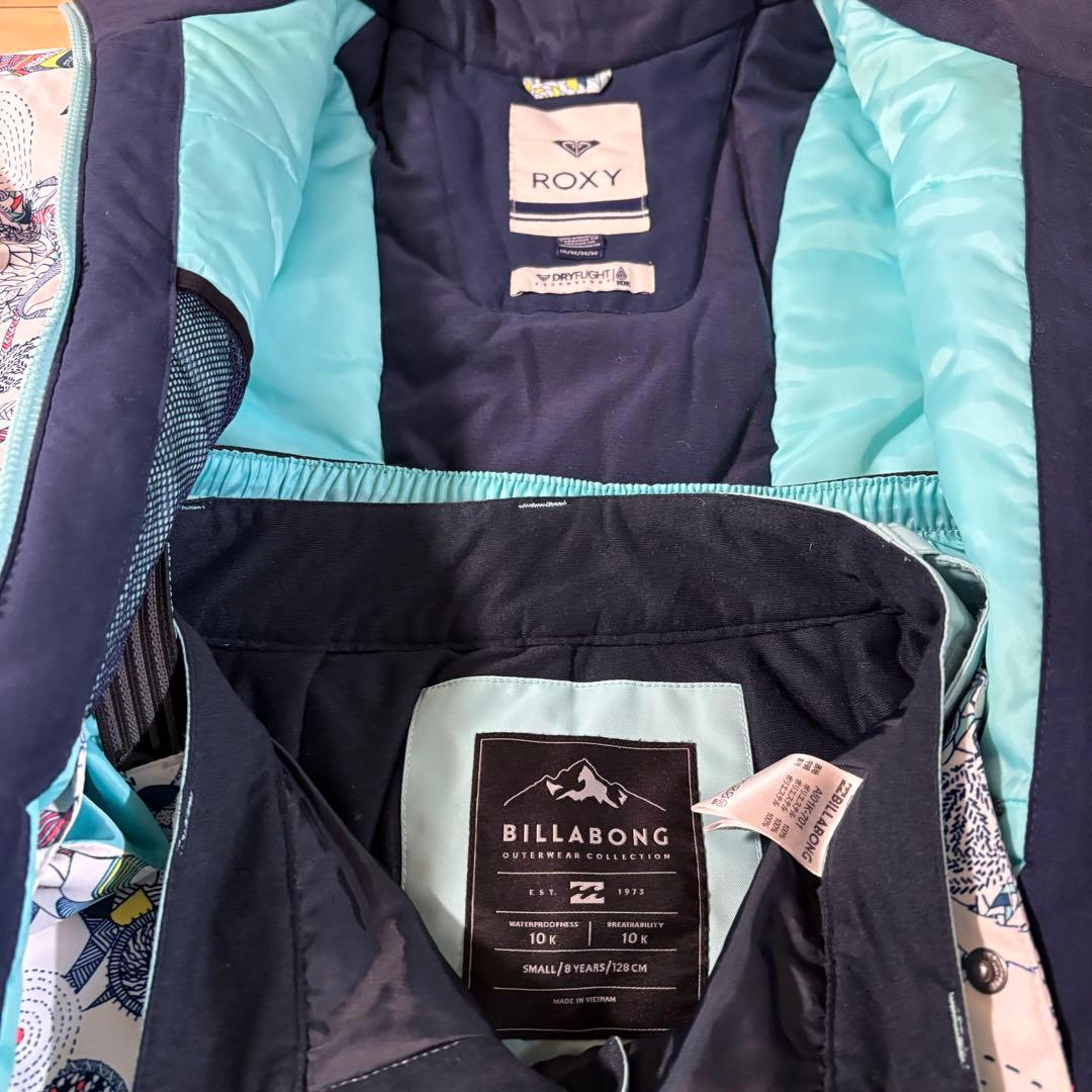 ROXY ウェア & BILLABONGパンツ 130上下セット