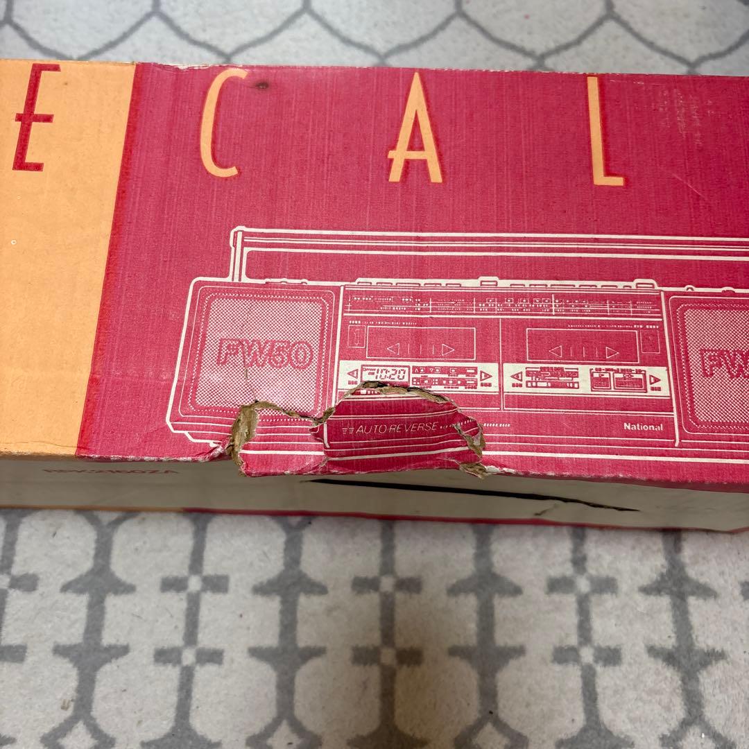 National ラブコール RX-FW50 ブラック レトロ ラジカセ