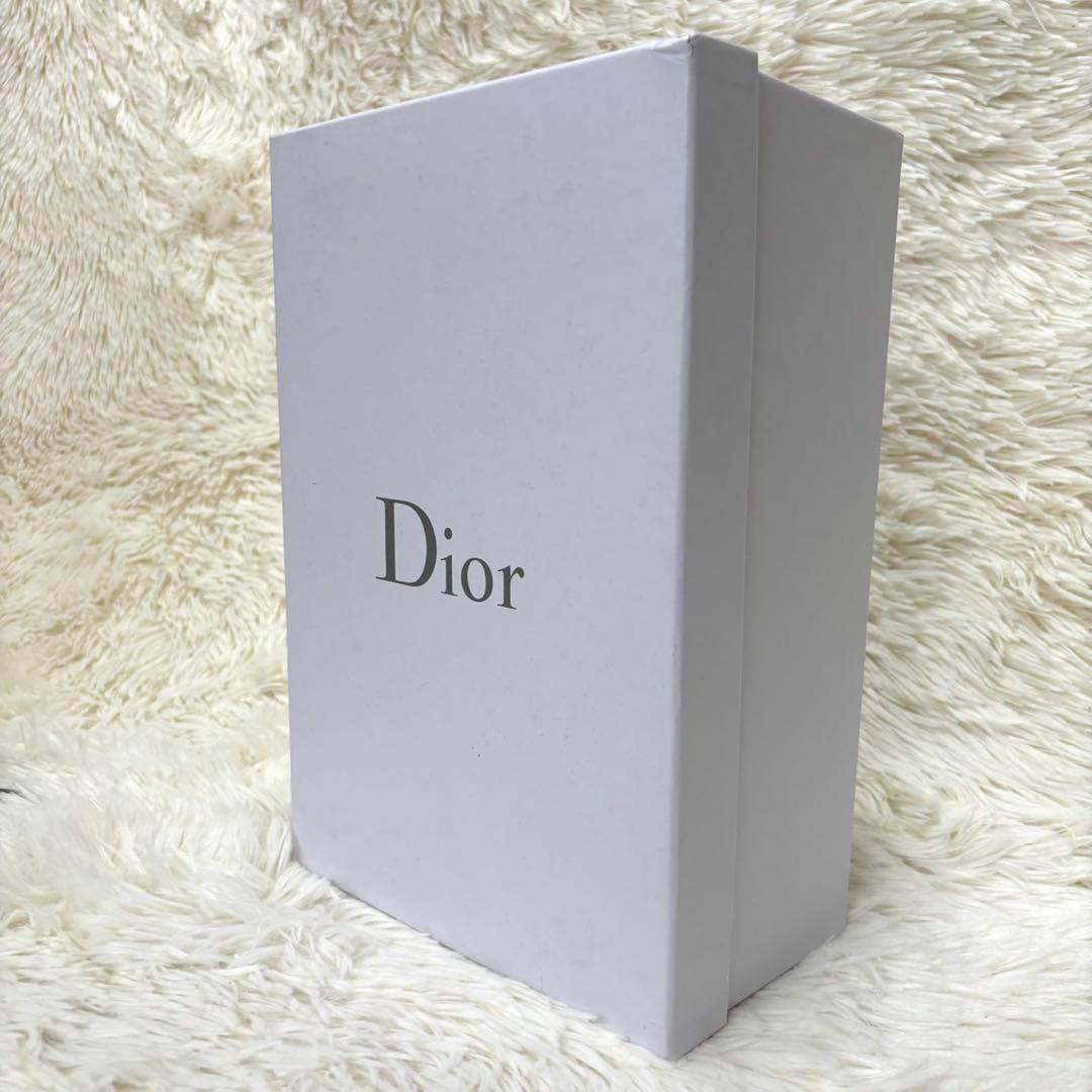 【新品同様】ディオール 　ロゴデザイン　リボン バレエ シューズ ブラック