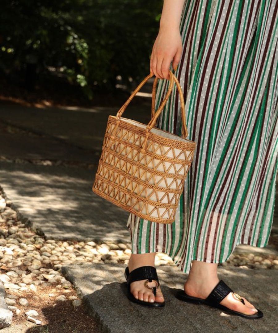 Demi-Luxe BEAMS / アタ オープンワーク カゴバッグ