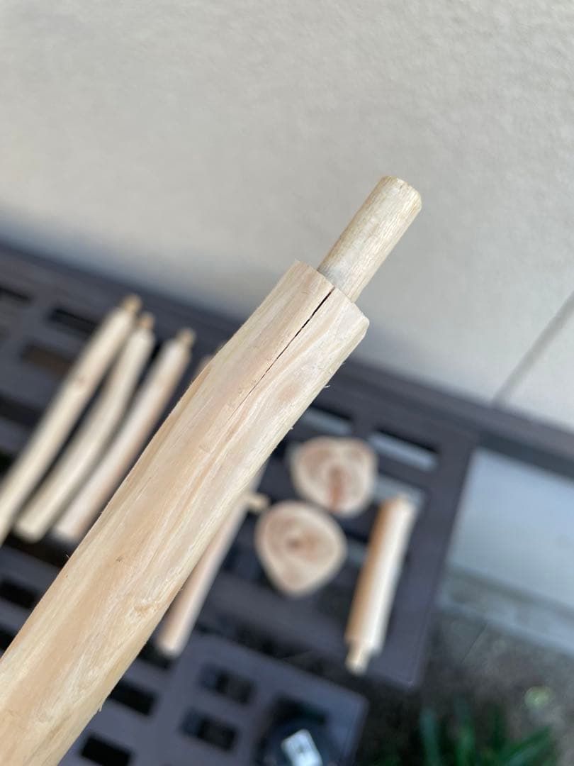 国産ヒノキ　鳥用止まり木　スタンド　アスレチック　約113センチ