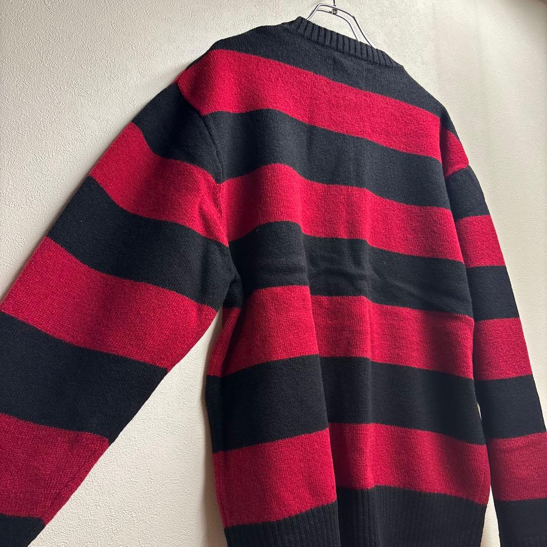 m*o様 ☆ ナンバーナイン L 赤黒ボーダー 06期風 カートコバーン ニット