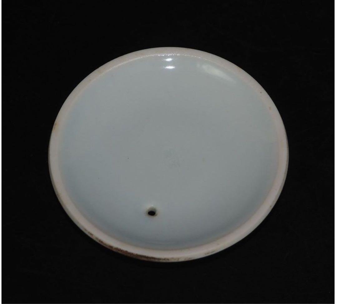 送料無料　二代 三浦 竹泉 造 青華山水漢詩図泡瓶/宝瓶　煎茶道具