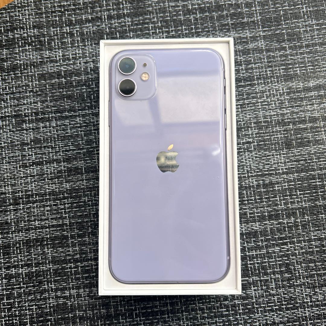 Apple iPhone 11 パープル 本体と付属品　128G