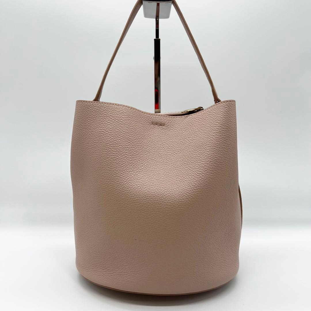 美品✨フルラ　ショルダーバッグ　ダナエ　レザー　ピンク　2way　現行