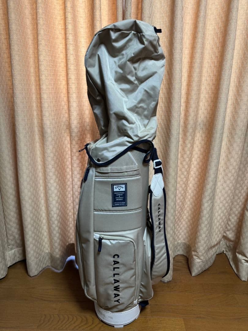 CALLAWAY キャディバッグ ベージュ フード付き