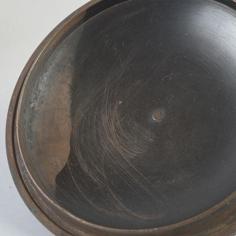 煎茶道具　桐地紋　風炉釜　鉄釜　V　9717