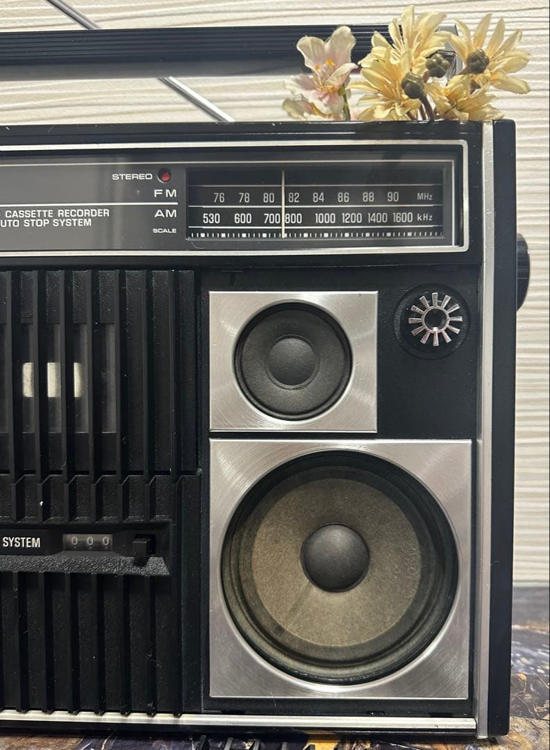 美品NATIONAL ラジカセ レコーダーRS-457 AM/FM ラジオ昭和