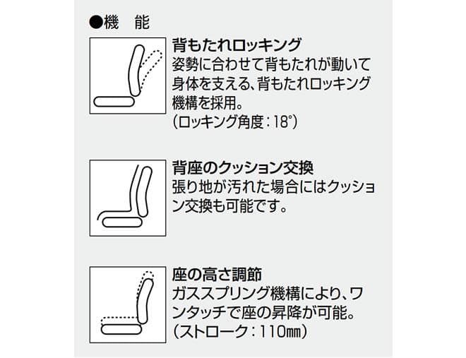 【KOKUYO】『コクヨデスクチェア　チェロ(Cello)　肘置き付　ブラック』