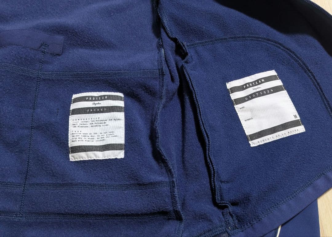 Rapha Mens Pro Team ジャケット Mサイズ ネイビー 　裏起毛