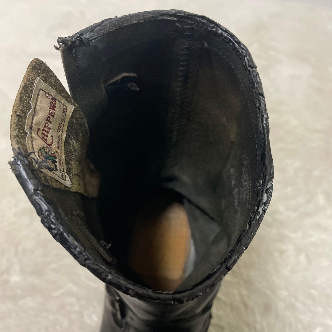 チペワ エンジニアブーツ 91080 スチールトゥ ブラック 8.5E 26.5