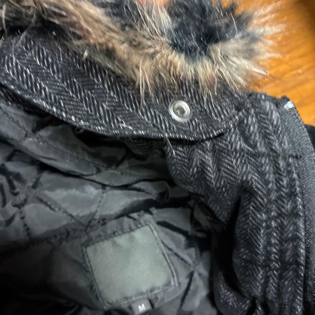 ダークコア　グランジ　ファー付き　モッズコート　平成　お兄系　ギミック　中綿