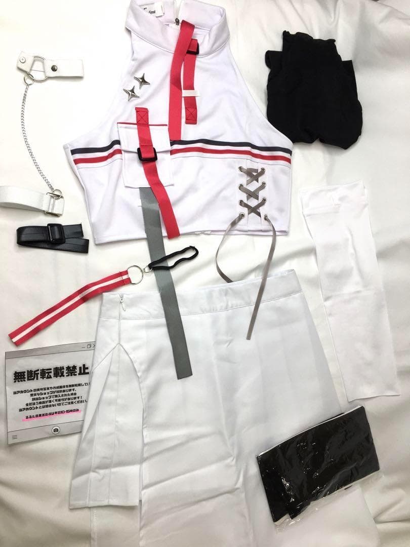 ◆ ホロライブ 儒烏風亭らでん ReGLOSS衣装 コスプレ VTuber 白