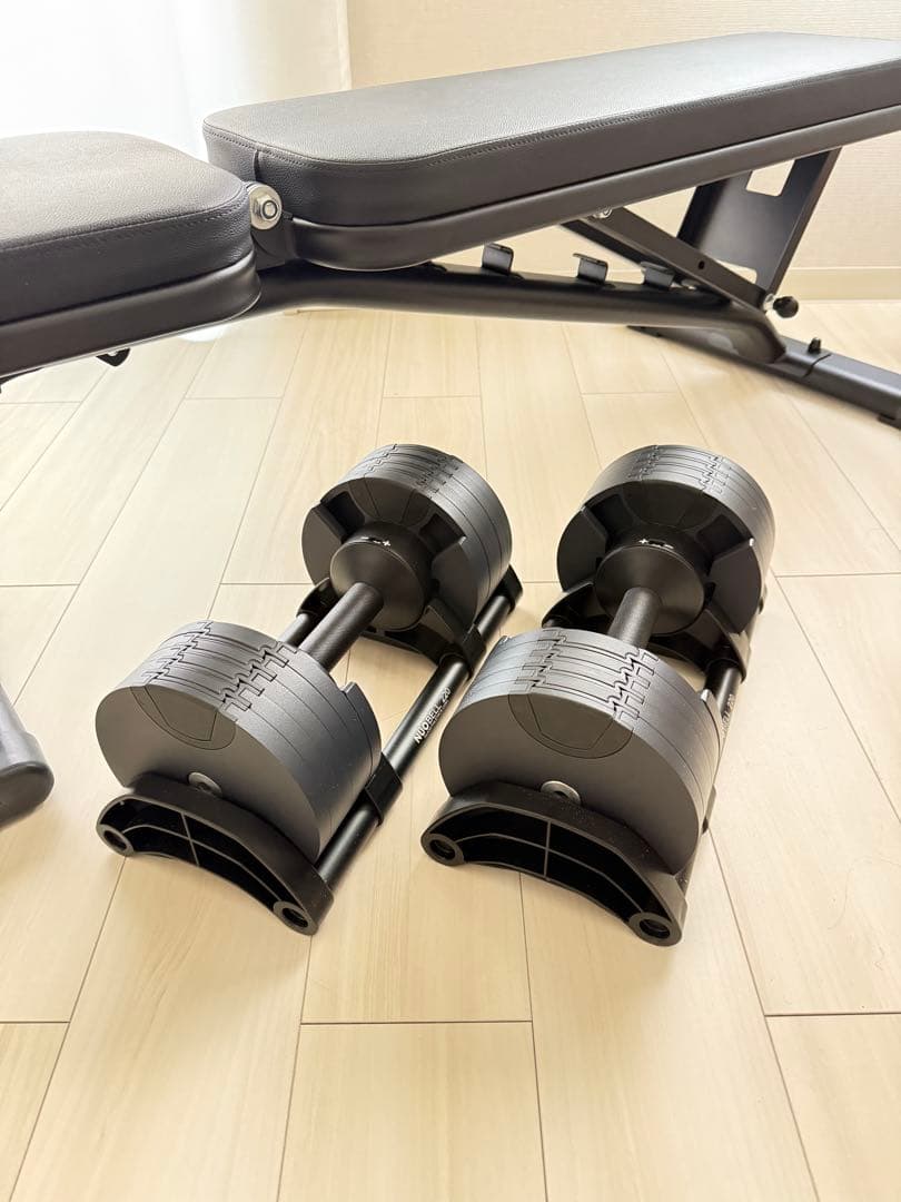 フレックスベル20kg 2kg刻み 2個セット＋リーディングエッジベンチ台