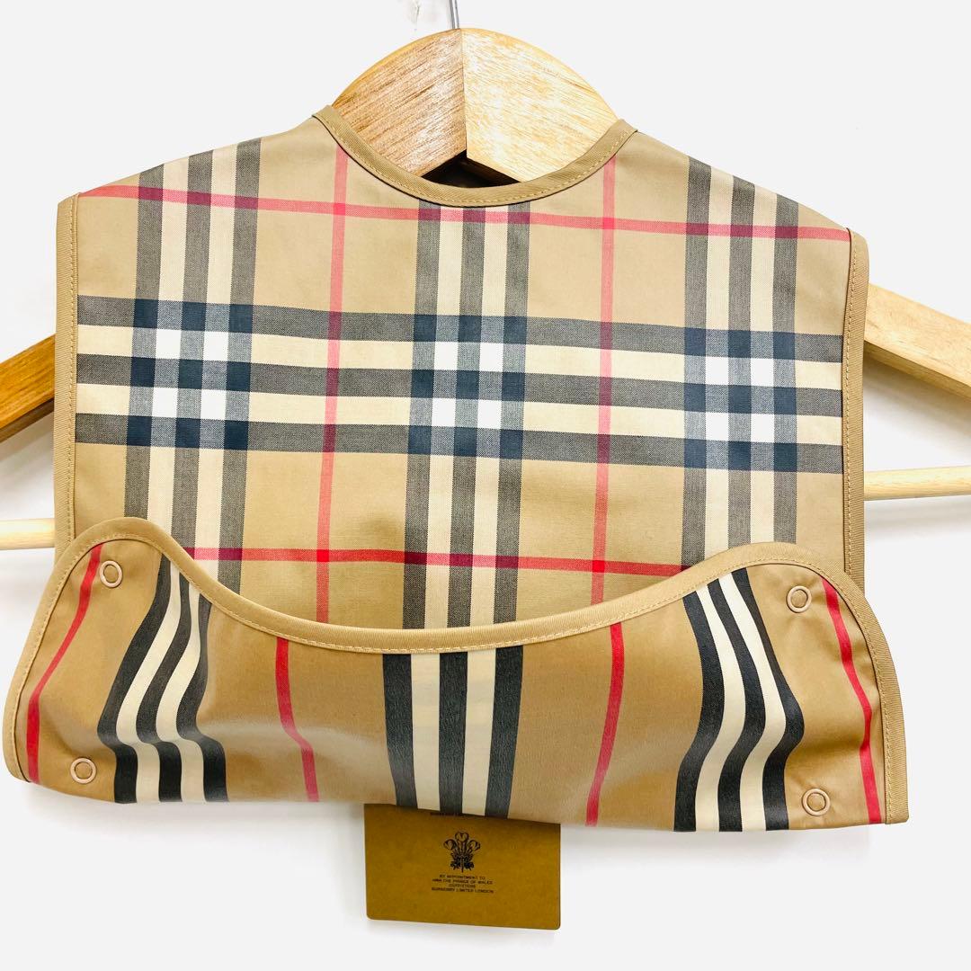 【新品タグ付】BURBERRY バーバリー 半袖ロンパース 食事エプロン セット