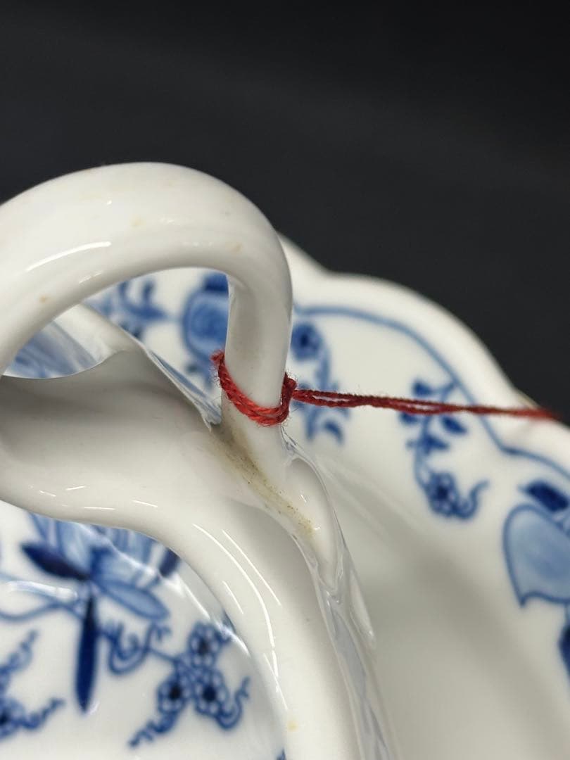 【USED】meissen ブルーオニオン　グレイビーボート　ソーシエール