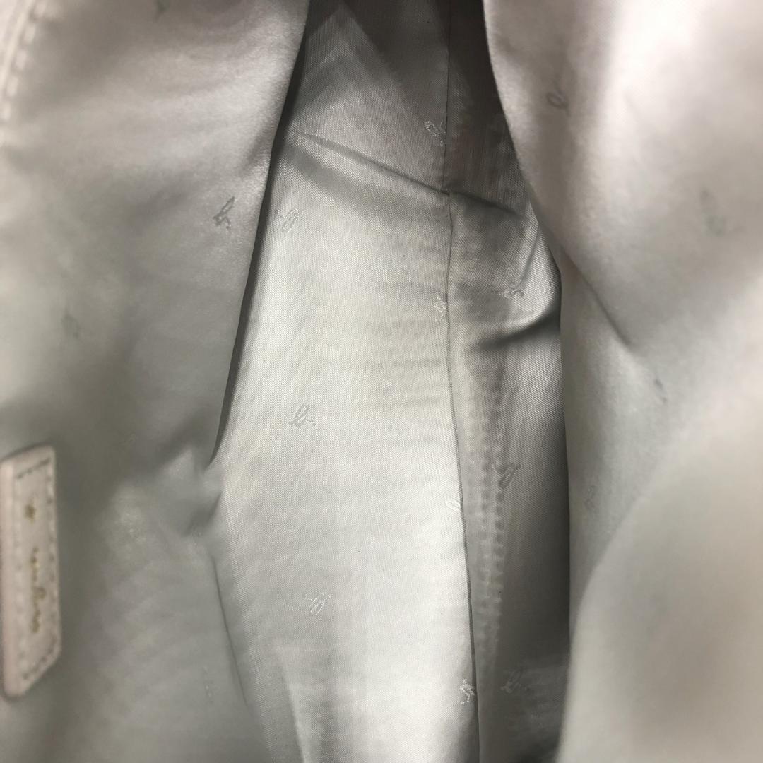 美品　agnes b. アニエスベーグレー レザー　ショルダーバッグ　2WAY