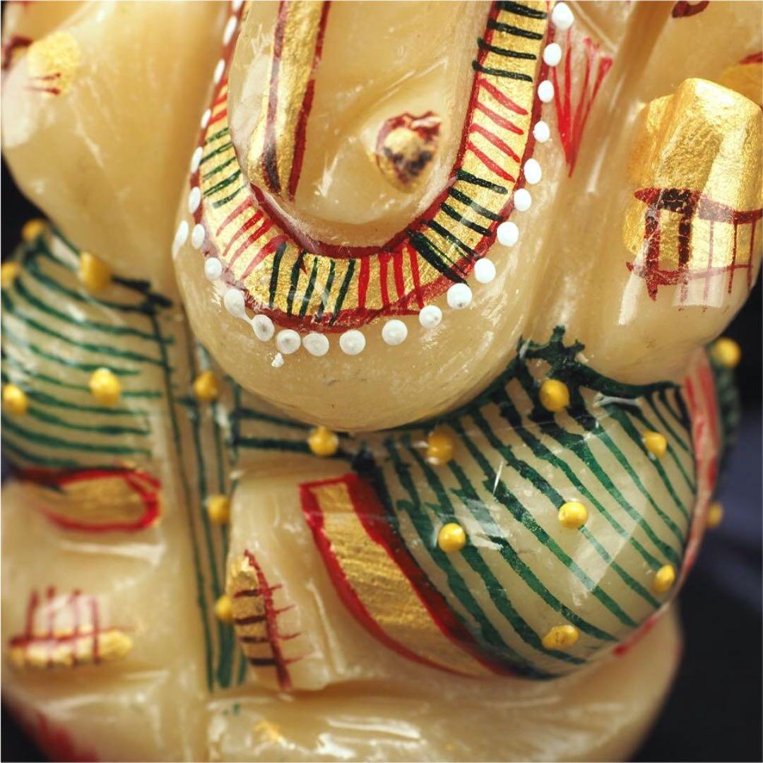 G3★特選オンリー１★夢を叶える象♡【一点物♢極上一級手彫りガネーシャ置物】❤️