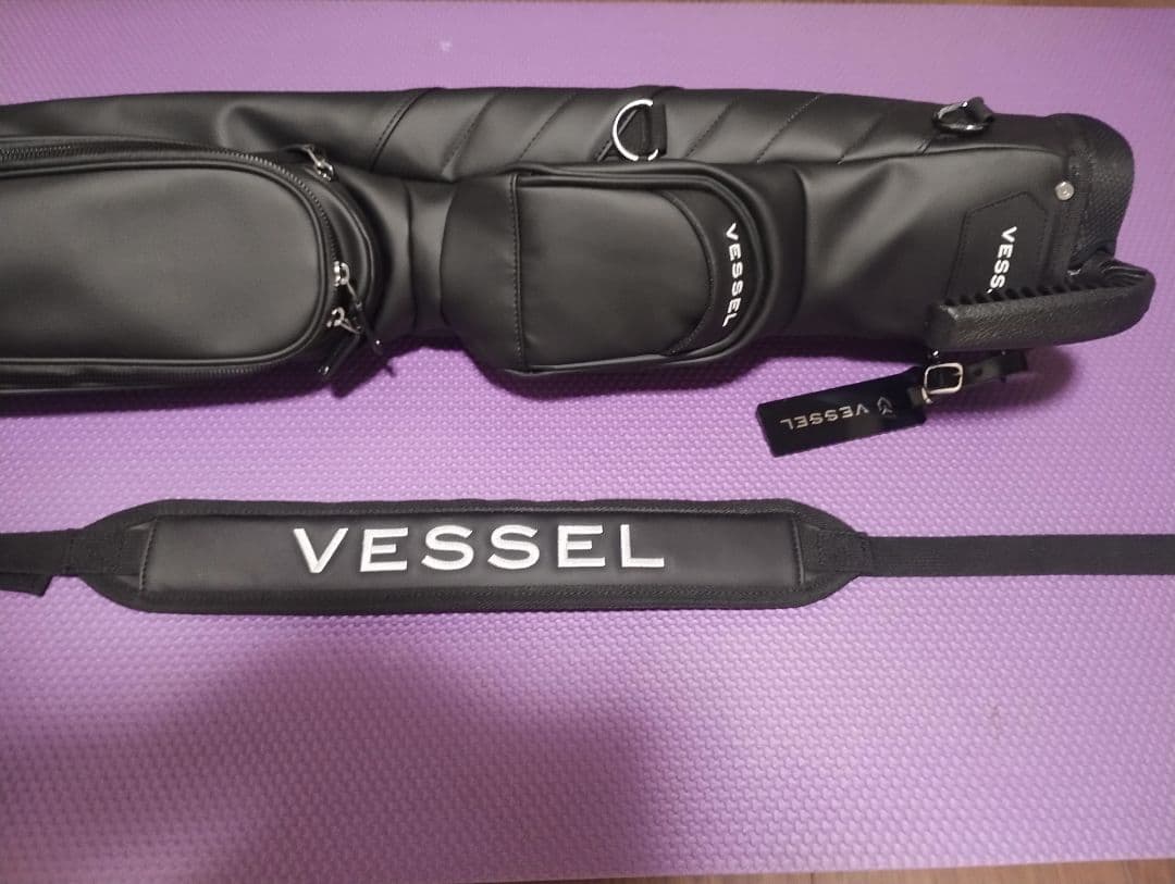 Vessel ブラック スタンド式ゴルフバッグ
