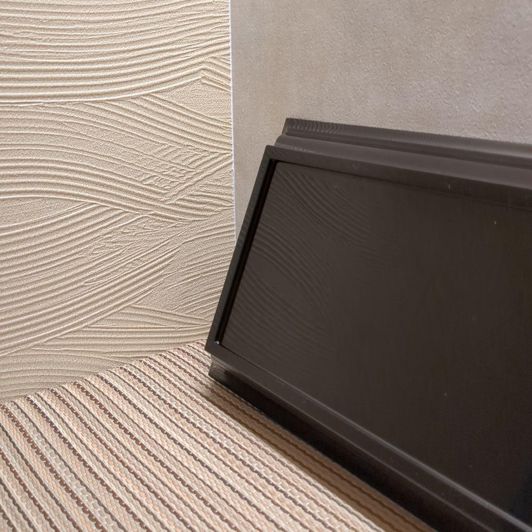 茶道具　香道具　香盆　長盆　長四方形　黒　真塗り　木製　裏千家