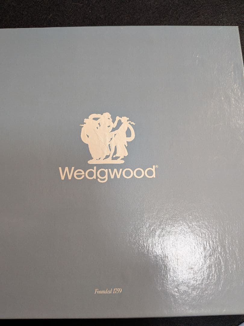 ウェッジウッド ジャスパー ペールブルー クリスマスプレート 1993年