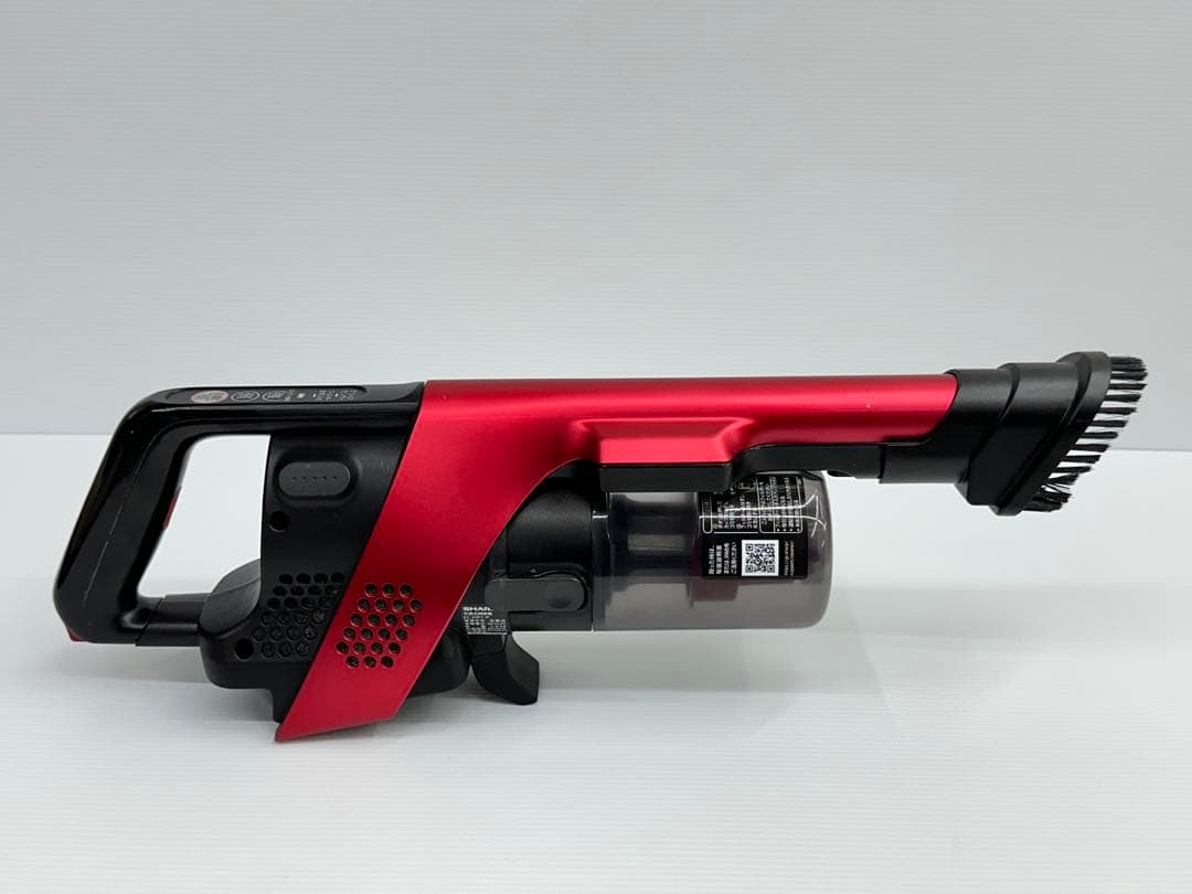 充電器+純正バッテリー付き　シャープ　EC-SR7-P 掃除機　2022年製　赤
