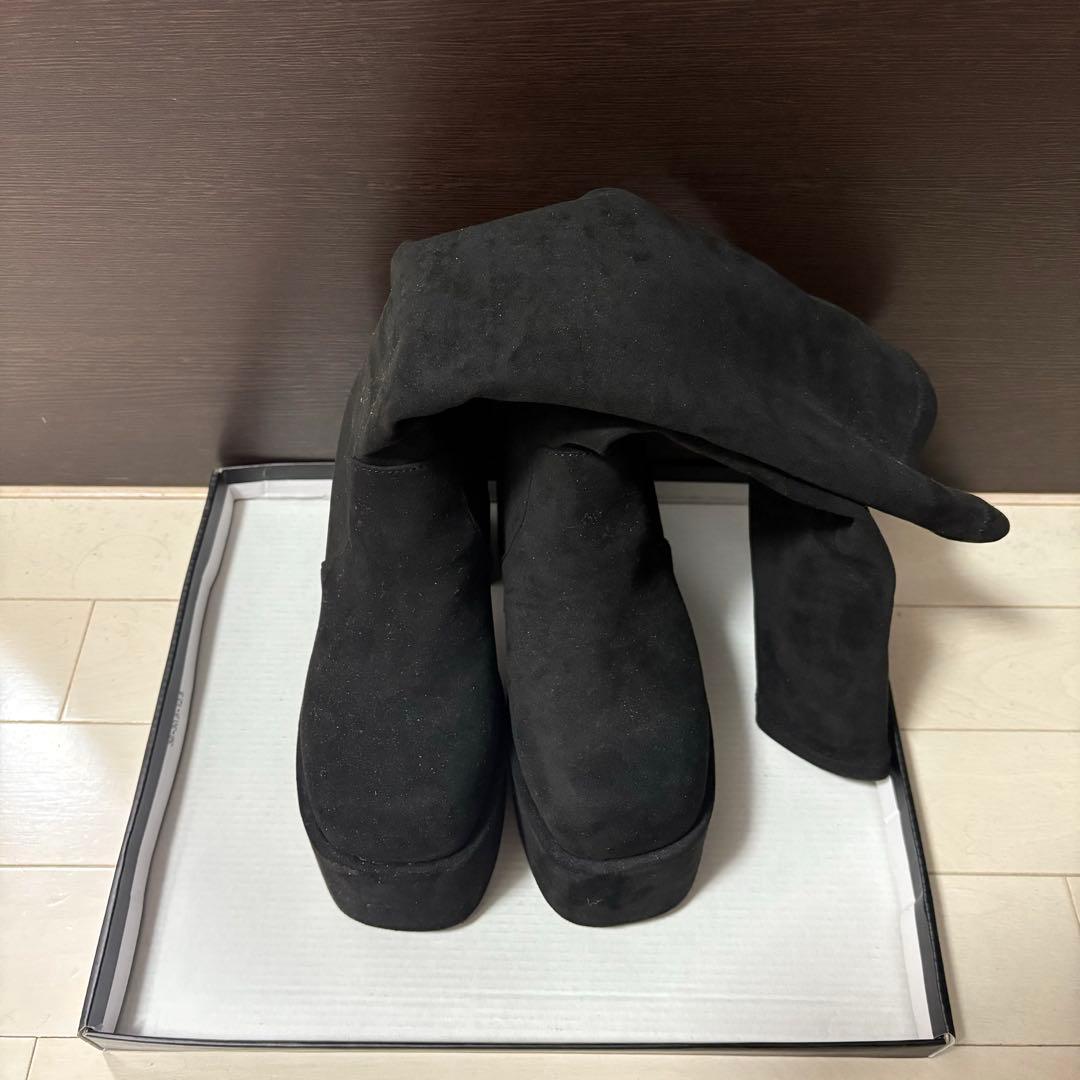 EMODA エモダ バルキープランプフィットブーツ スエード M